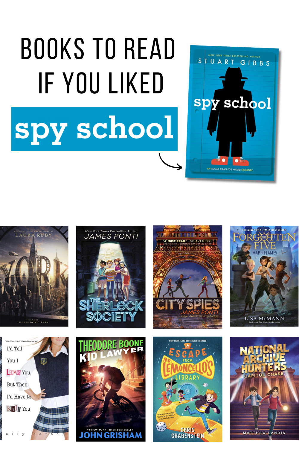 10+ Books to Read if You Liked Spy School